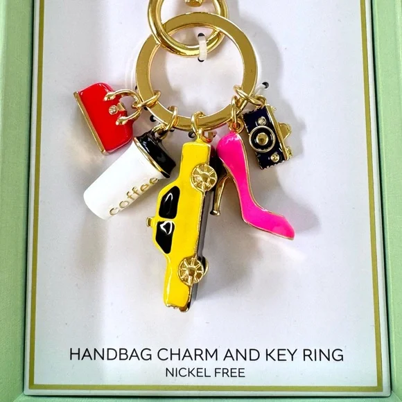 True to Form New York City Life Multi-Charmed Key Chain / Bag Charm - Picture 4 of 6